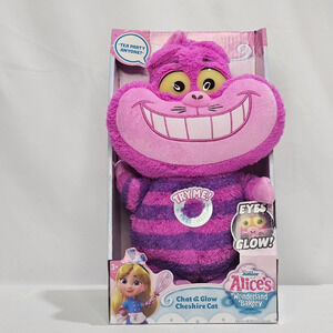 Disney Junior Alice’s Wonderland Bakery Chat & Glow Cheshire Cat Plush Talks NWT
